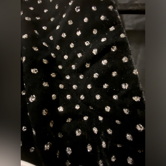 NWT, Express, Velvet with silver Polka dots - Picture 5 of 5